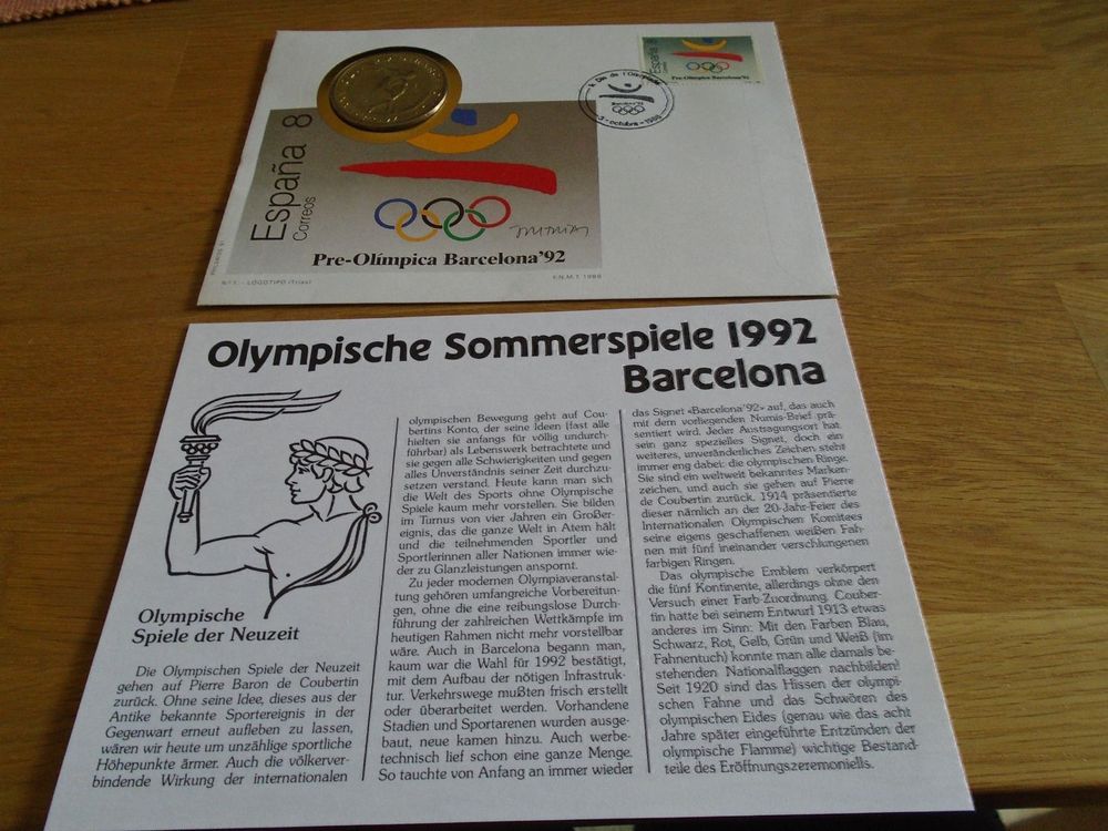 Munzbrief Olympische Sommerspiele 1992 Kaufen Auf Ricardo