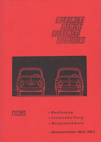 Fiat 500 Bedienungsanleitung Kaufen Auf Ricardo
