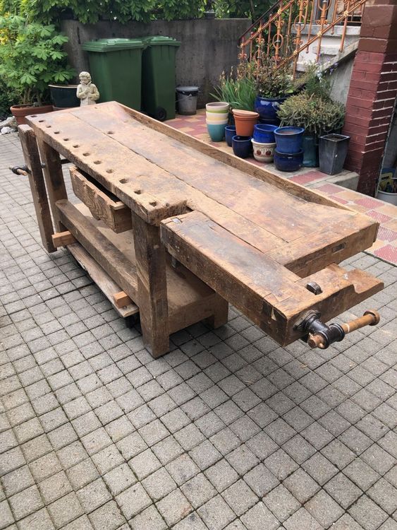 Alter rustikaler Hobelbank aus Küferei | Kaufen auf Ricardo