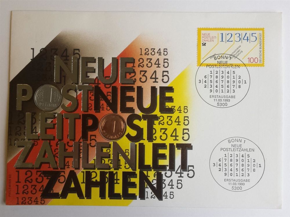 Numisbrief Neue Postleitzahlen Kaufen Auf Ricardo