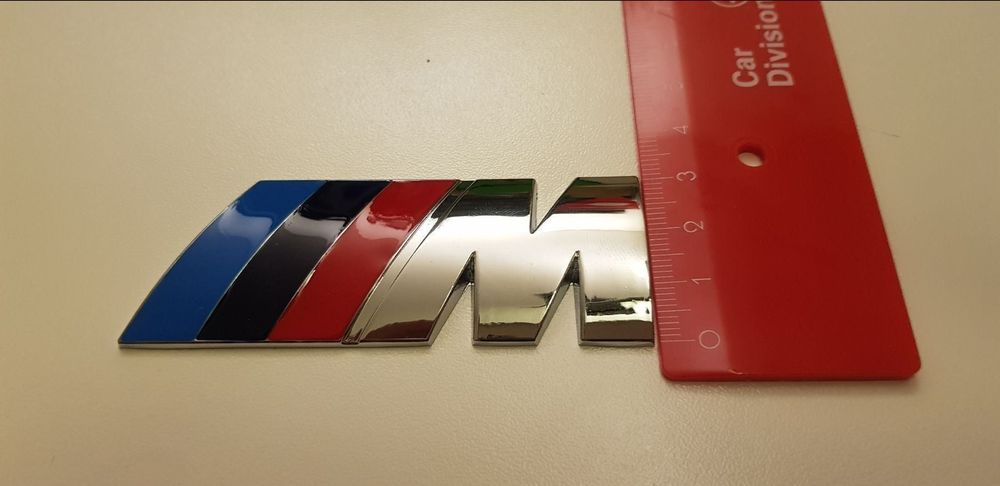 Maße 12x6mm BMW Pin Logo M-Power silbern 
