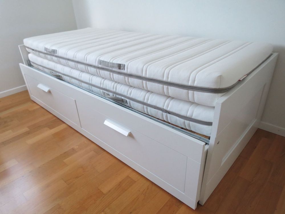 Ikea BRIMNES Bett Schubladen Matratzen Kaufen auf Ricardo
