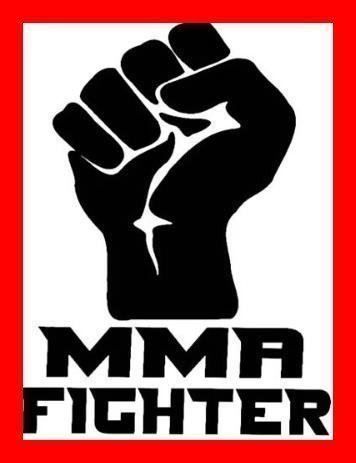 Autosticker MMA Fighter Schwarz 1