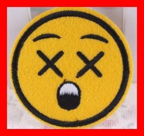 Smiley Aufnäher Tot Tod Death Badge Mord 1