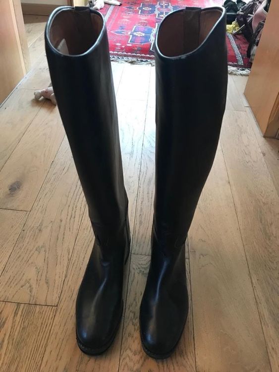 Grandes Bottes De Saut D'obstacles Dover – Cuir Marron, Ouverture Devant