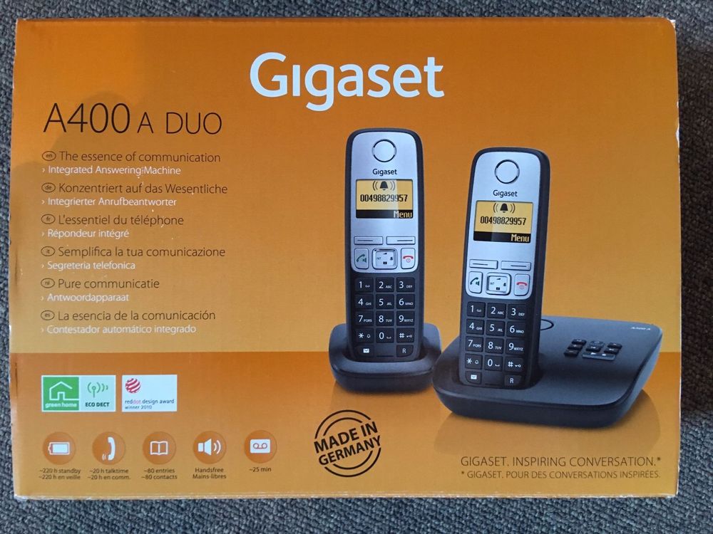 gigaset 660 hx duo mit anrufbeantworter