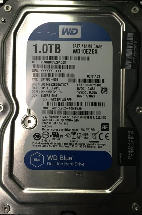 Жесткий диск wd blue 1tb установка