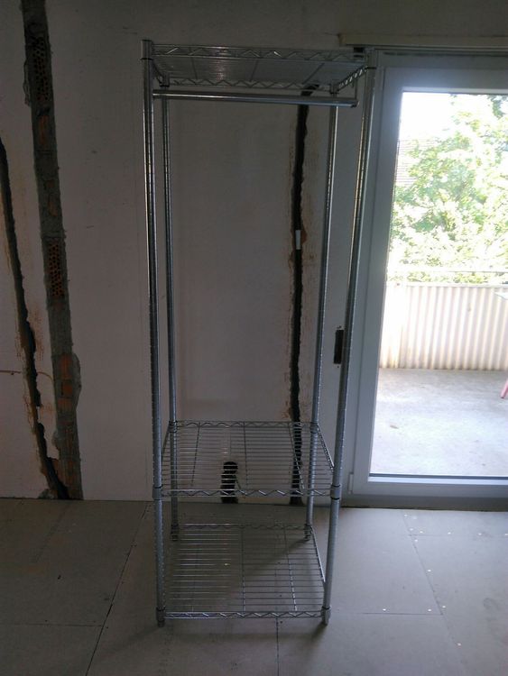 garderobe regal metall