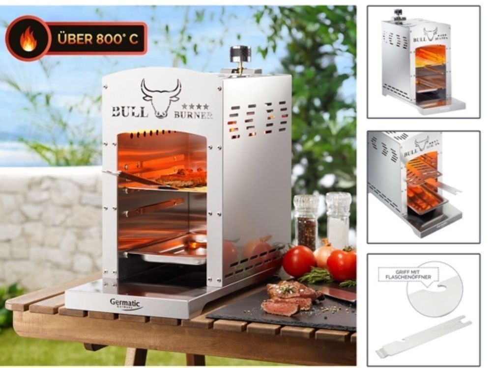 Gasgrill 800 Grad „Bull Burner“ Beefer | Kaufen auf Ricardo