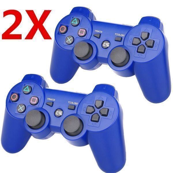 2x PS3 Controller Wireless Gamepad Blau Kaufen auf Ricardo