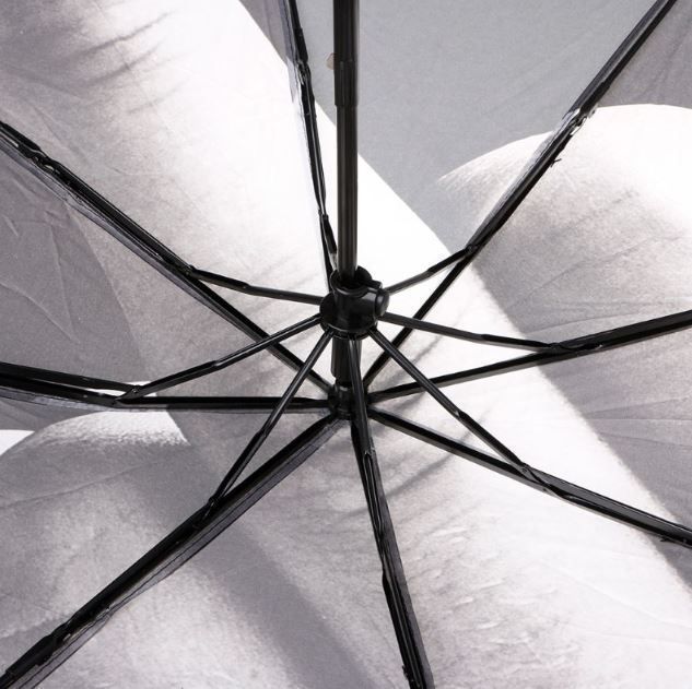 Regenschirm mit Mittelfinger Print Stinkefinger Taschenschirm 100cm 