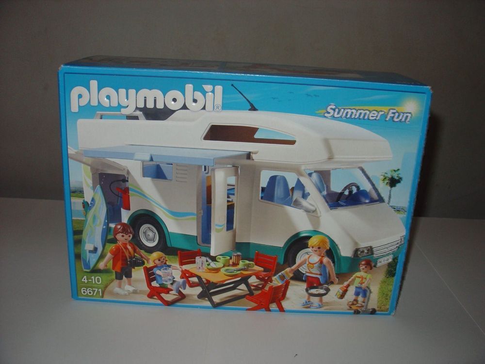 PLAYMOBIL CAMPING CAR ET FAMILLE 6671 Acheter sur Ricardo