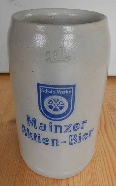 Bierkrug Mainzer Aktien Bier 0 8 L Kaufen Auf Ricardo