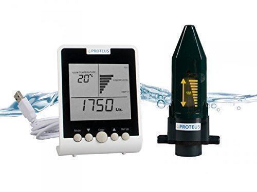 Ultraschall LCD Temperaturanzeige Füllstandsanzeige für Zisterne Regenwassertank 