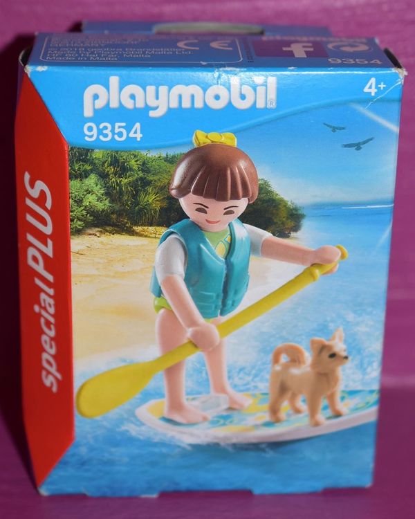 Playmobil 9354 Stand Up Paddling Special Plus Surferin Hund Neu OVP 