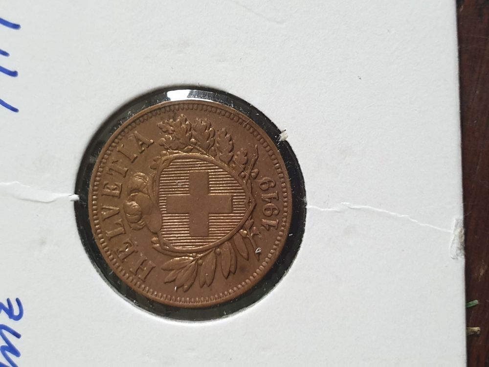 Pièce de 2 centimes année 1919 unz | Acheter sur Ricardo