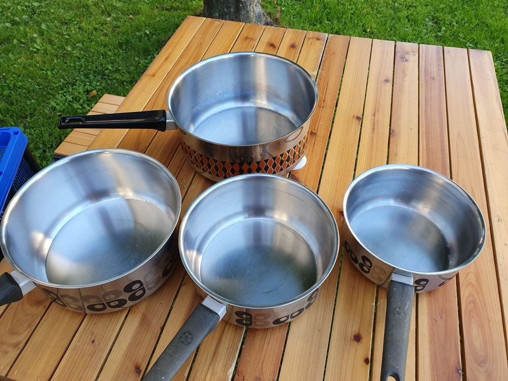 Camping Pfannen 4er Set inkl. Deckel Kaufen auf Ricardo