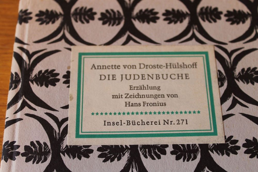 Judenbuche Annette Von Droste Hülshoff www.ricardo.ch
