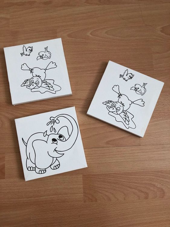 Leinwände 15x15cm zum Ausmalen | Kaufen auf Ricardo