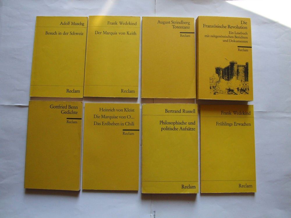 Reclam Kaufen Auf Ricardo