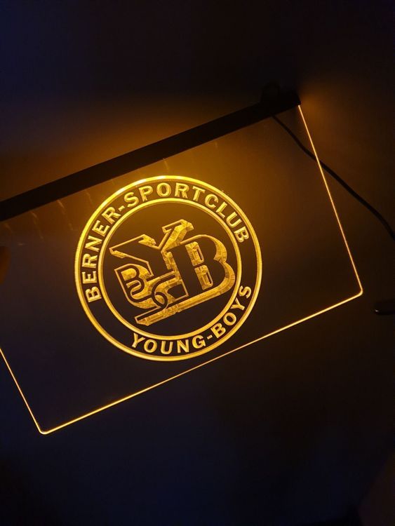 yb young boys led reklame schild kaufen auf ricardo
