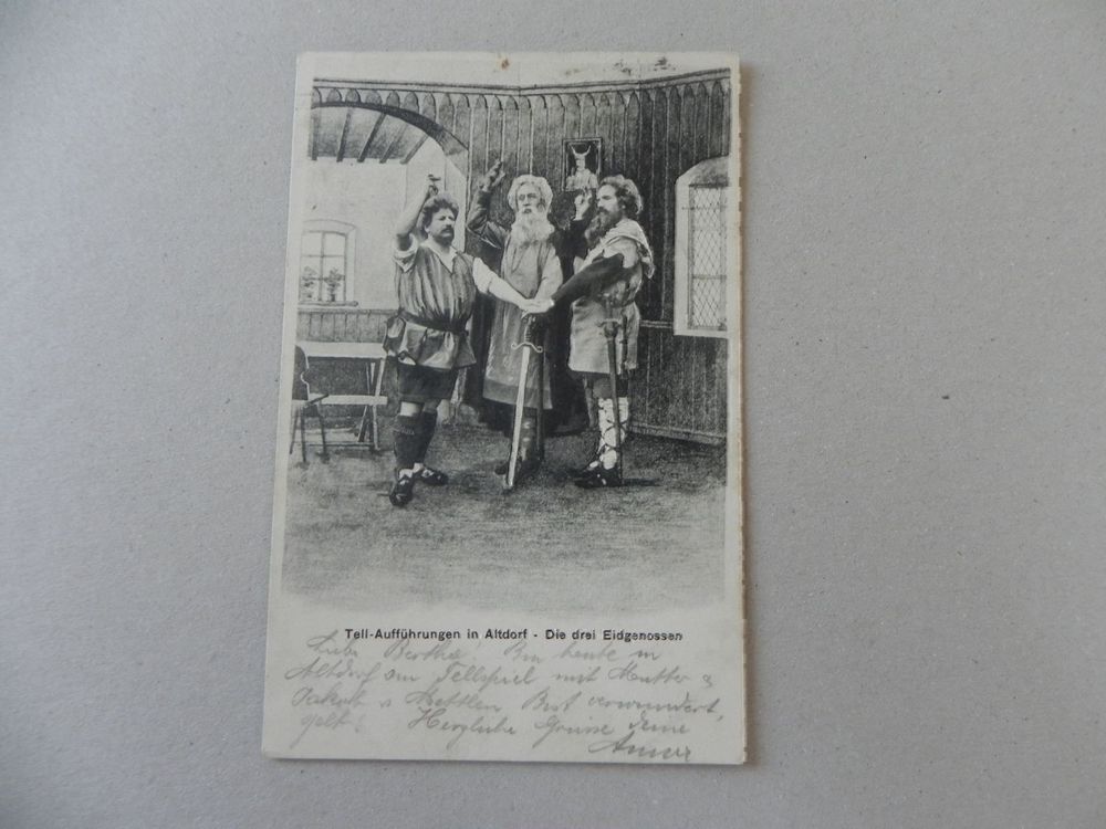 Karte Altdorf Uri Tell Aufführung 1904 | Kaufen auf Ricardo