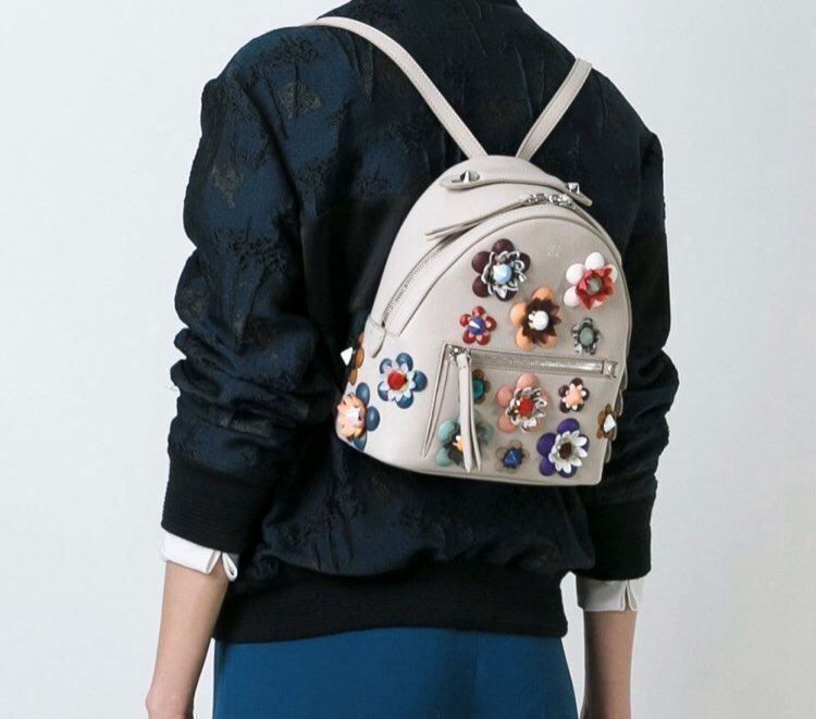 fendi flower backpack