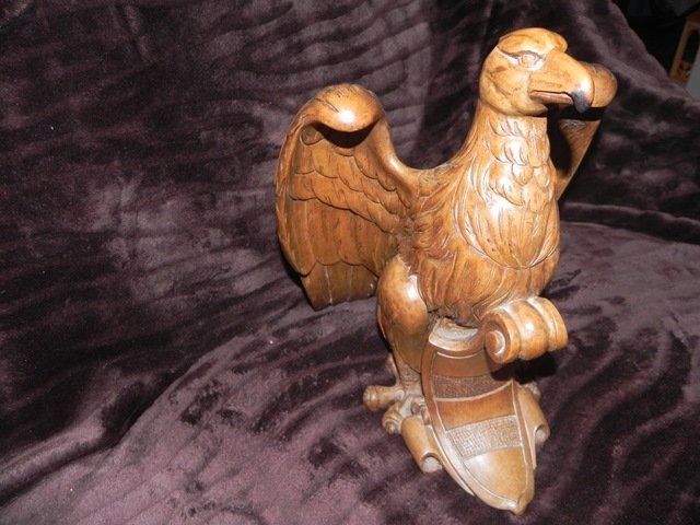 RAR: Grosser handgeschnitzter Holzadler | Acheter sur Ricardo