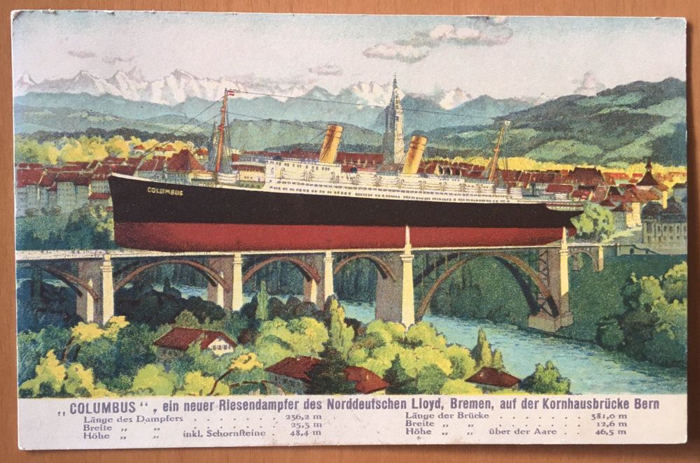 Riesendampfer Kornhausbrücke Bern 1925 1
