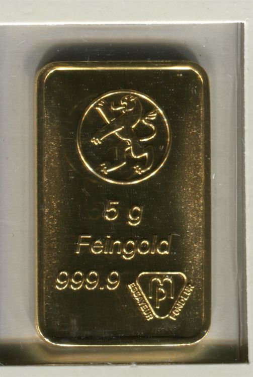 (1888) 5 g. Goldbarren Bank Leu Stgl | Kaufen auf Ricardo