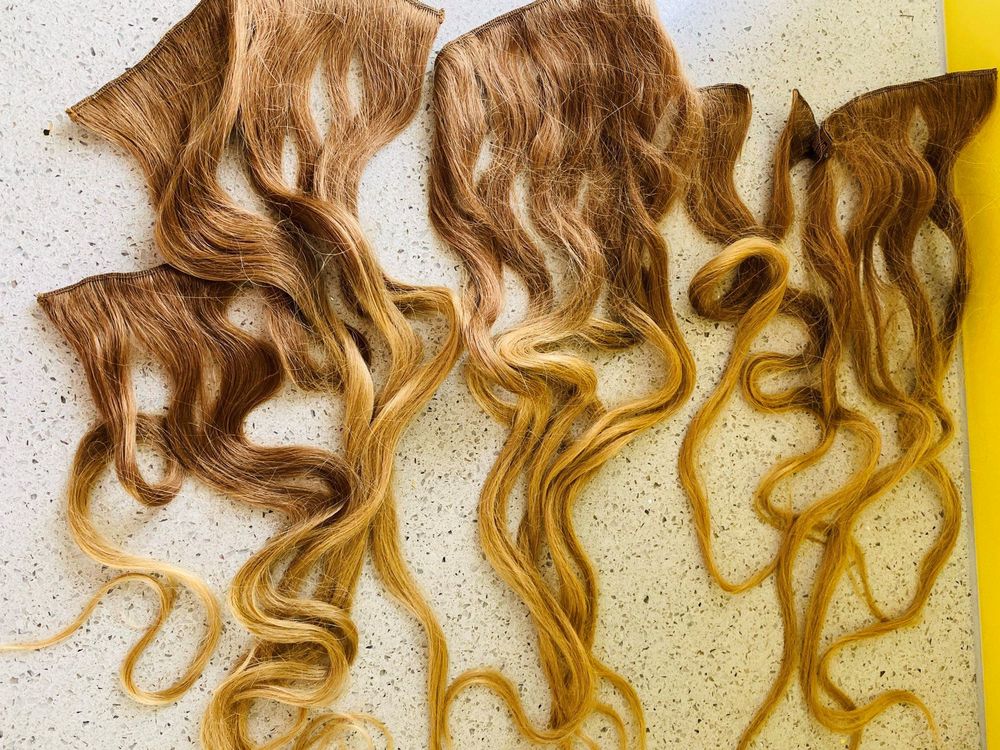 Hair Extensions Ombre Dip Dye Blondbraun Kaufen Auf Ricardo Ch