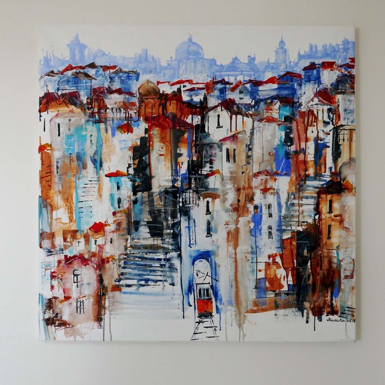 Acrylbild Auf Leinwand Lissabon Kaufen Auf Ricardo