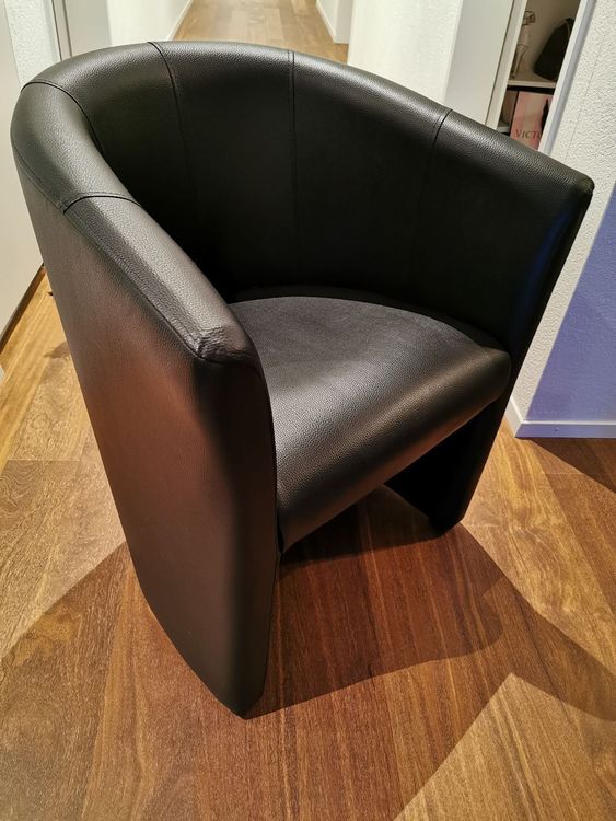 4 Lounge oder Esszimmer Stühle schwarz kaufen auf Ricardo