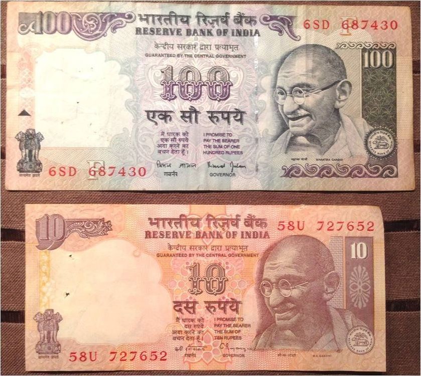 Banknoten 110 Indische Rupien Kaufen Auf Ricardo