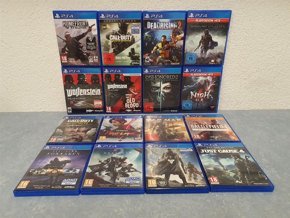 16x gebrauchte PS4 Games acheter sur Ricardo