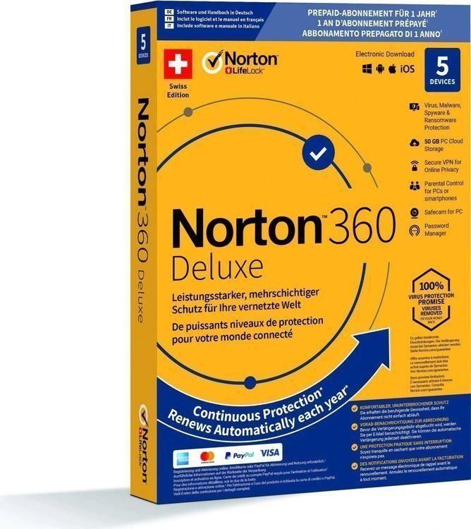 Norton 360 Deluxe für 5 Geräte !!! | Kaufen auf Ricardo