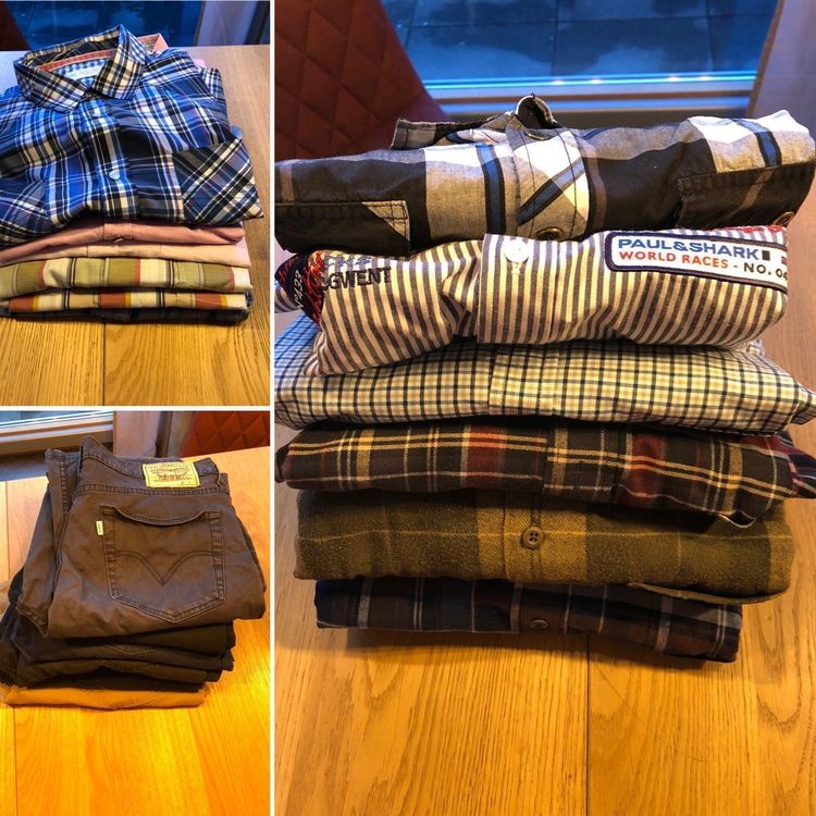 Kleider-Set Herren: 6 Hosen, 12 Hemden kaufen auf Ricardo
