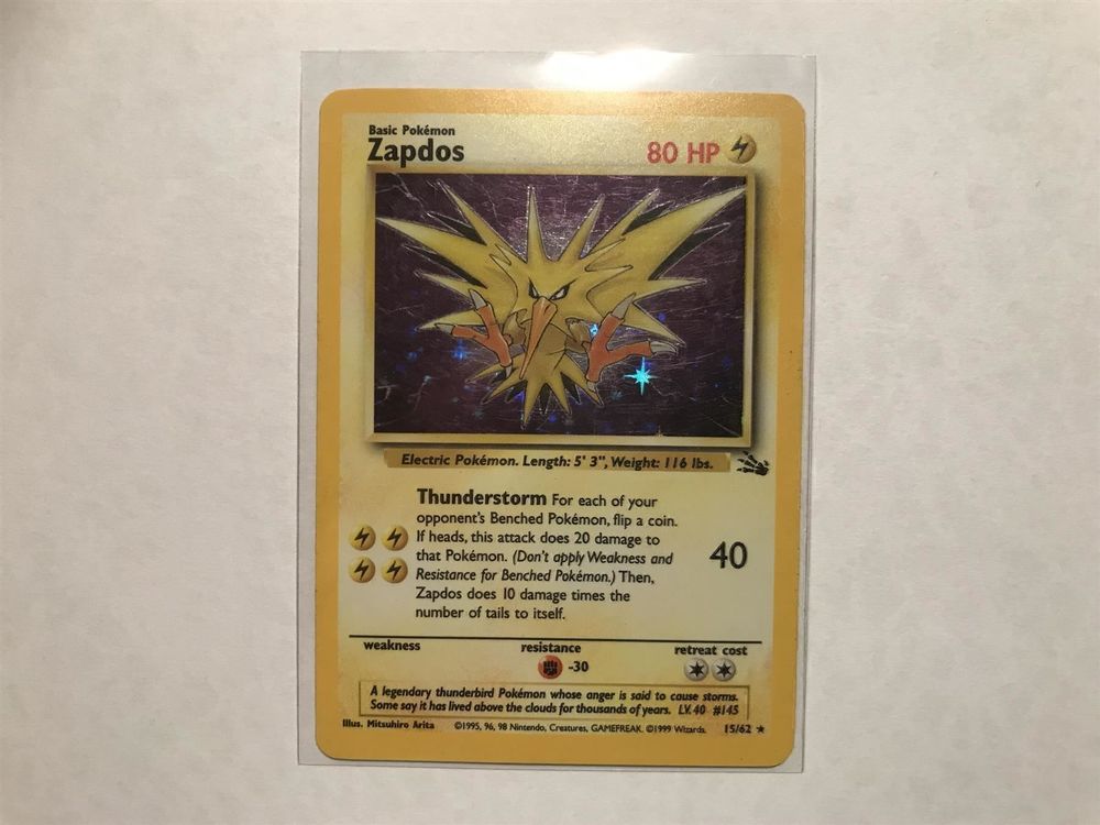 Zapdos holo Fossil Kaufen auf Ricardo