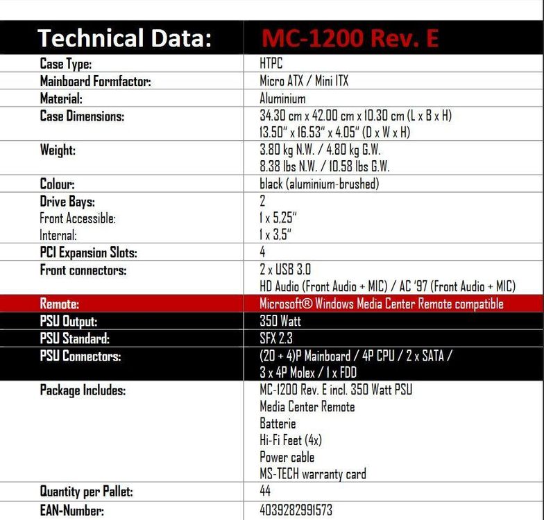 Htpc Gehause Mc 10 Rev E Kaufen Auf Ricardo