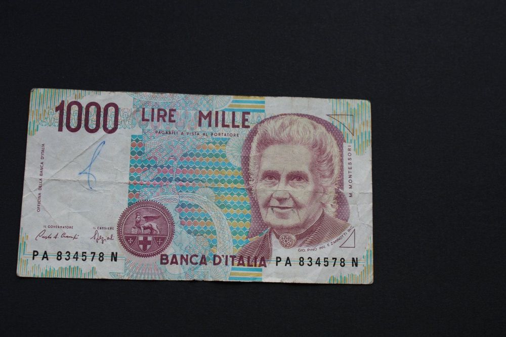 Valore 1000 Lire Di Carta 1990