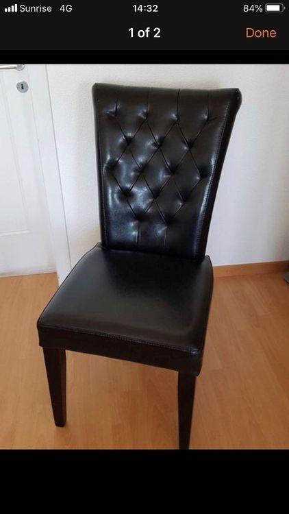 Lederstühle von Möbel Pfister (4 Stück) kaufen auf Ricardo