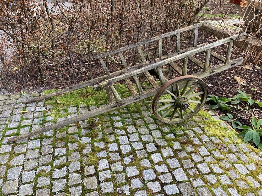 Holz Schubkarre antik | Kaufen auf Ricardo