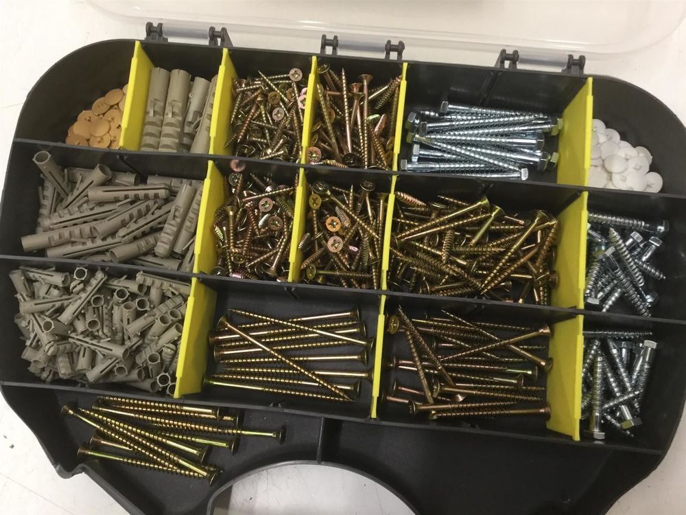 FUXXER® - Schauben-Set Und Dübel-Set, Schrauben-Sortient, Dübel