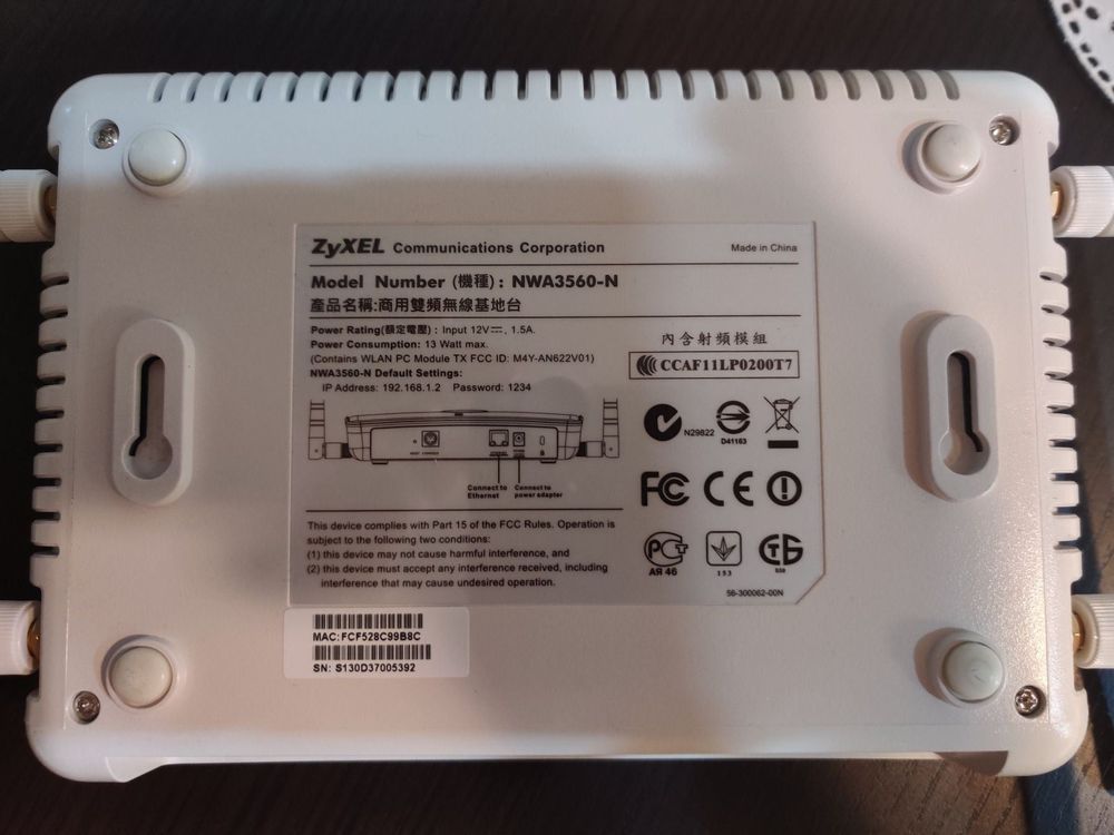 Zyxel nwa3560 n настройка wifi