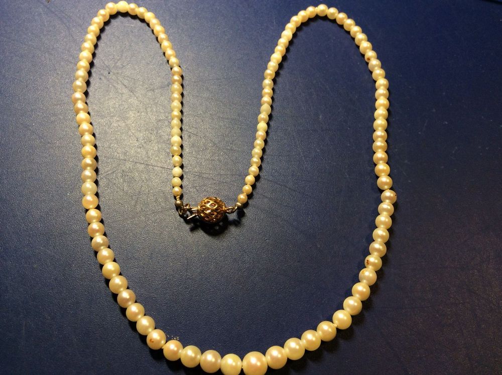 Echte Perlenkette im Verlauf Kaufen auf