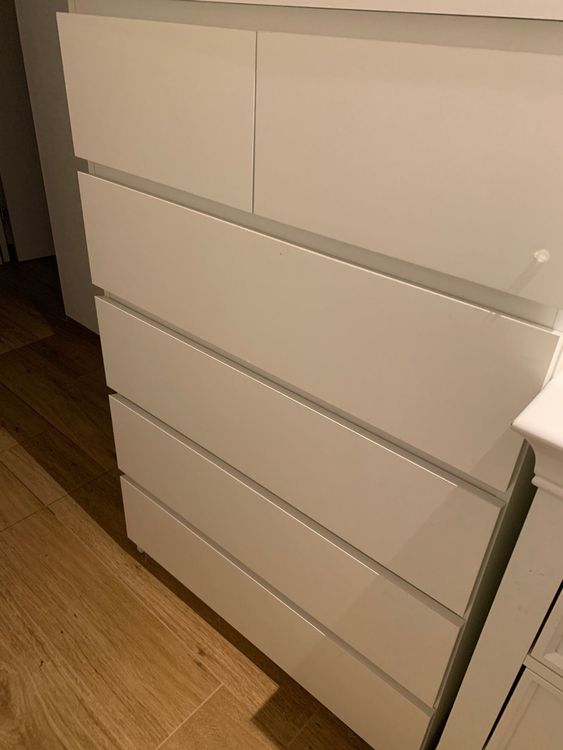 IKEA MALM Kommode mit 4 Schubladen, weiß kaufen auf Ricardo