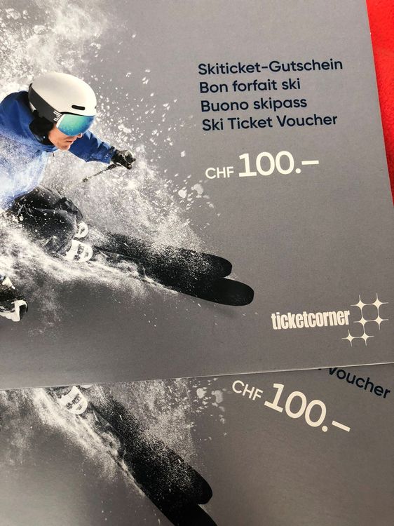 Skiticket-Gutschein 2x 100.- | Kaufen Auf Ricardo