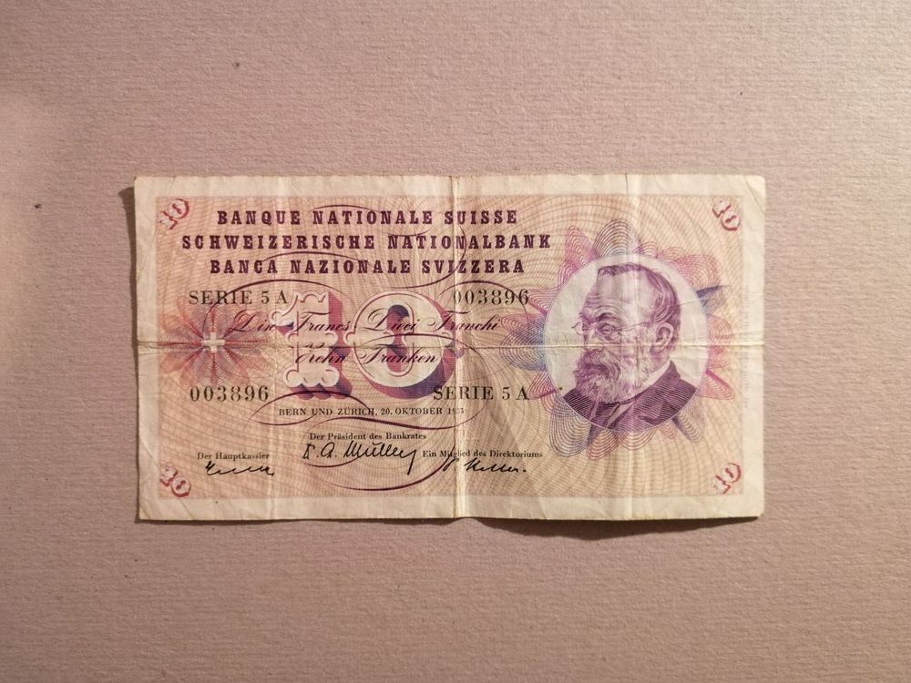Schweiz 10 Franken 1955 Kaufen Auf Ricardo