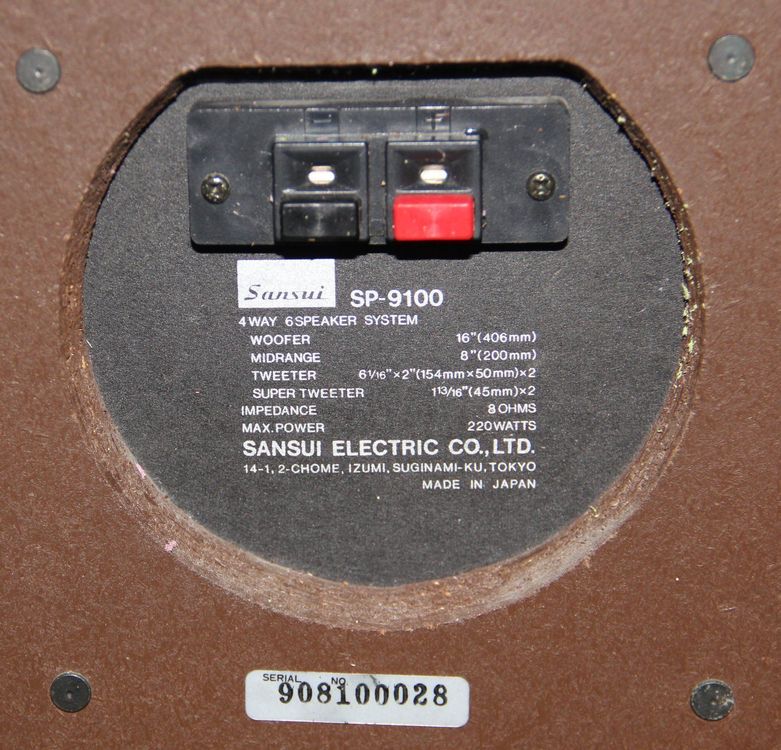 Sansui best sale sp 9100