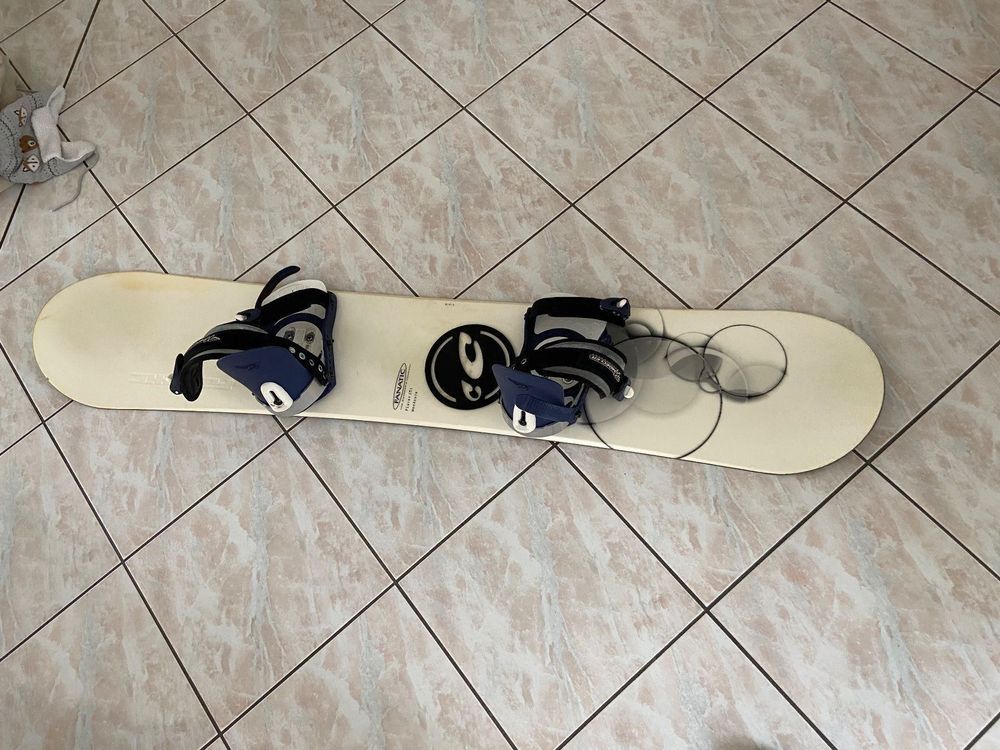 Snowboard Fanatic Rat Vintage – 160 Cm – Pack Avec Fixations – Années 1991/92